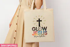 GLOW for JESUS let your light shine PNG, Jesus Sublimation P Product Image 3