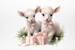 Christmas Baby Animals Clipart PNG Product Image 3