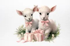 Christmas Baby Animals Clipart PNG Product Image 3