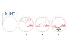 Weimaraner Dog SVG laser cut files for Glowforge Product Image 3