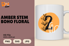 Amber Stem Boho Floral Monogram Product Image 1