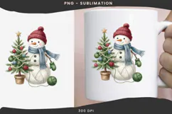 Yarn snowman png design for T-shirts Product Image 3