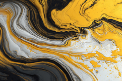 Black &amp; Gold Fluid Abstract Marble Texture Background Product Image 1