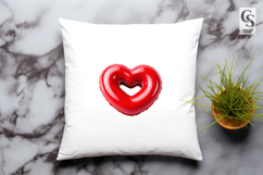 Decorative Red Heart Clipart Sublimation PNG Product Image 3