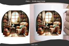 Book nook png design for T-shirts Product Image 3