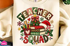 Christmas Teacher Squad PNG, Christmas Sublimation Product Image 3