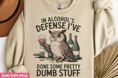 Dumb stuff PNG, Funny Sarcastic Animal Quotes PNG Product Image 3