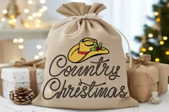 Country Christmas Cowboy Hat SVG, PNG Printable Cutting file Product Image 6