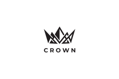 Abstract Crown Logo Design Vector Template Product Image 3