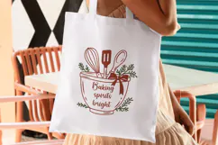 Christmas Kitchen - Baking Spirits Bright SVG, PNG, DXF Product Image 3