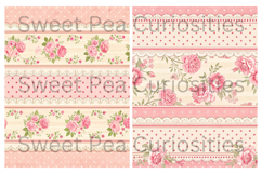 Shabby Chic, Pink, flowers, Papers, Junk Journal Product Image 3