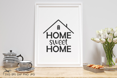 Home sweet home svg files for cricut Product Image 3