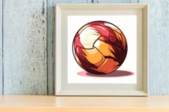 Volleyball Clipart Sublimation, Watercolor Clipart Product Image 3
