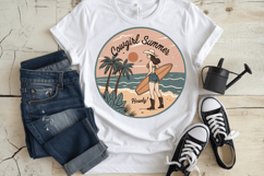 Cowgirl Summer, Howdy PNG, Western Beach PNG Sublimation Product Image 3