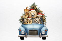 Christmas Animal Safari Clipart PNG Product Image 3