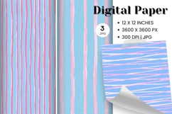 Stripe Pattern Background Gift Wrap Wallpaper Digital Paper Product Image 1