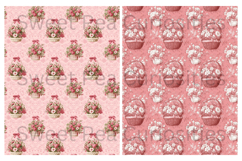 Shabby Chic, Papers, Flowers, Baskets, Junk Journal, Pinks Product Image 3