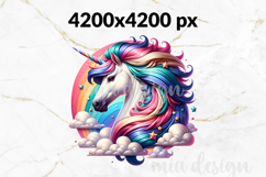 Unicorn PNG, Magical Sublimation Design Product Image 2