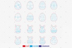 Happy Easter Earrings Laser cut file Product Image 2