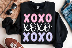 Valentine's Day Svg Png XOXO Hearts Svg, Product Image 1