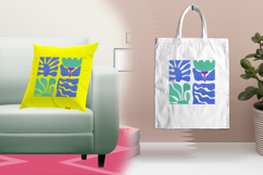 Modern Abstract Botanical Square Embroidery Design Product Image 3