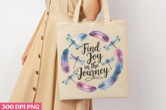 Find joy in the journey PNG, Dragonfly Sublimatio Product Image 1