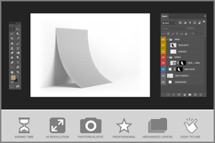 Curved Paper Mockup Product Image 3