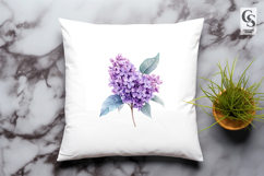 Lilac Flower Clipart Sublimation PNG Product Image 3