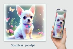 Tumbler Sublimation Design Cute Dog / PNG/ 3D Tumbler Wrap Product Image 2