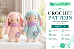 Bunny Doll Amigurumi Crochet Pattern PDF Product Image 1