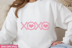 XOXO PNG, Retro Valentine Sublimation PNG Product Image 1