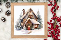 Christmas Houses Clipart Sublimation Product Image 3