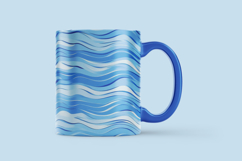 Layered Blue Waves Digital Paper Product Image 3