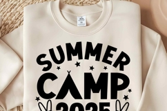 Summer Camp 2025 SVG | Summer Camping Quote Shirt Product Image 3