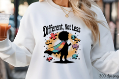 Different, Not Less PNG, Autism Sublimation PNG Product Image 3