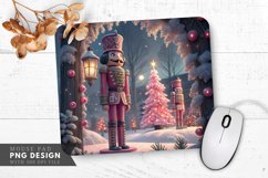 Pink Christmas Nutcrackers Mouse Pad PNG Product Image 1