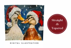 Christmas Ducks Tumbler Wrap, Christmas Tumbler Design Product Image 3