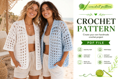 Chunky Mesh Crochet Shirt Pattern PDF Product Image 3