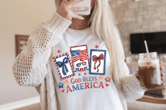God Bless America PNG T-Shirt|4th of July PNG Sublimation Product Image 6