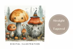 Cute Halloween Tumbler Design, Cartoon Mushrooms Tumbler Product Image 3