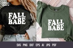 Fall Babe Svg. Funny Halloween Svg. Halloween Svg. Spooky. Product Image 3
