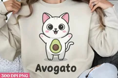 Avogato PNG, Funny Cat Sublimation PNG Product Image 3