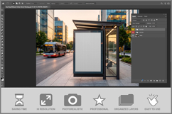 Bus Stop Billboard Urban Street Product Image 2