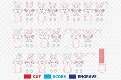 Bundle Bunny Easter Egg Holder Ornament Svg,Easter Bunny Egg Product Image 2