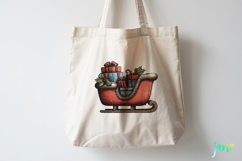 Whimsical Blue Christmas Clipart Product Image 3