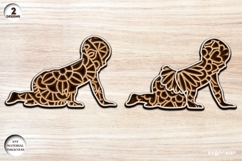 Newborn Baby Shower Laser Cut | Glowforge | SVG Product Image 1