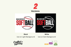 Softball Team Mascot SVG PNG EPS: Personalized Team Design Product Image 3