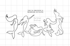 15 Mermaid SVG Bundle, Mermaid Silhouette, Mermaid Svg Product Image 4