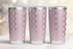 Tumbler laser svg|20oz Tumbler Checkered wrapIGroovy pattern Product Image 1