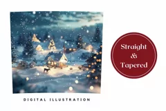 Winter Forest Tumbler Wrap, Christmas Tumbler Sublimation Product Image 3